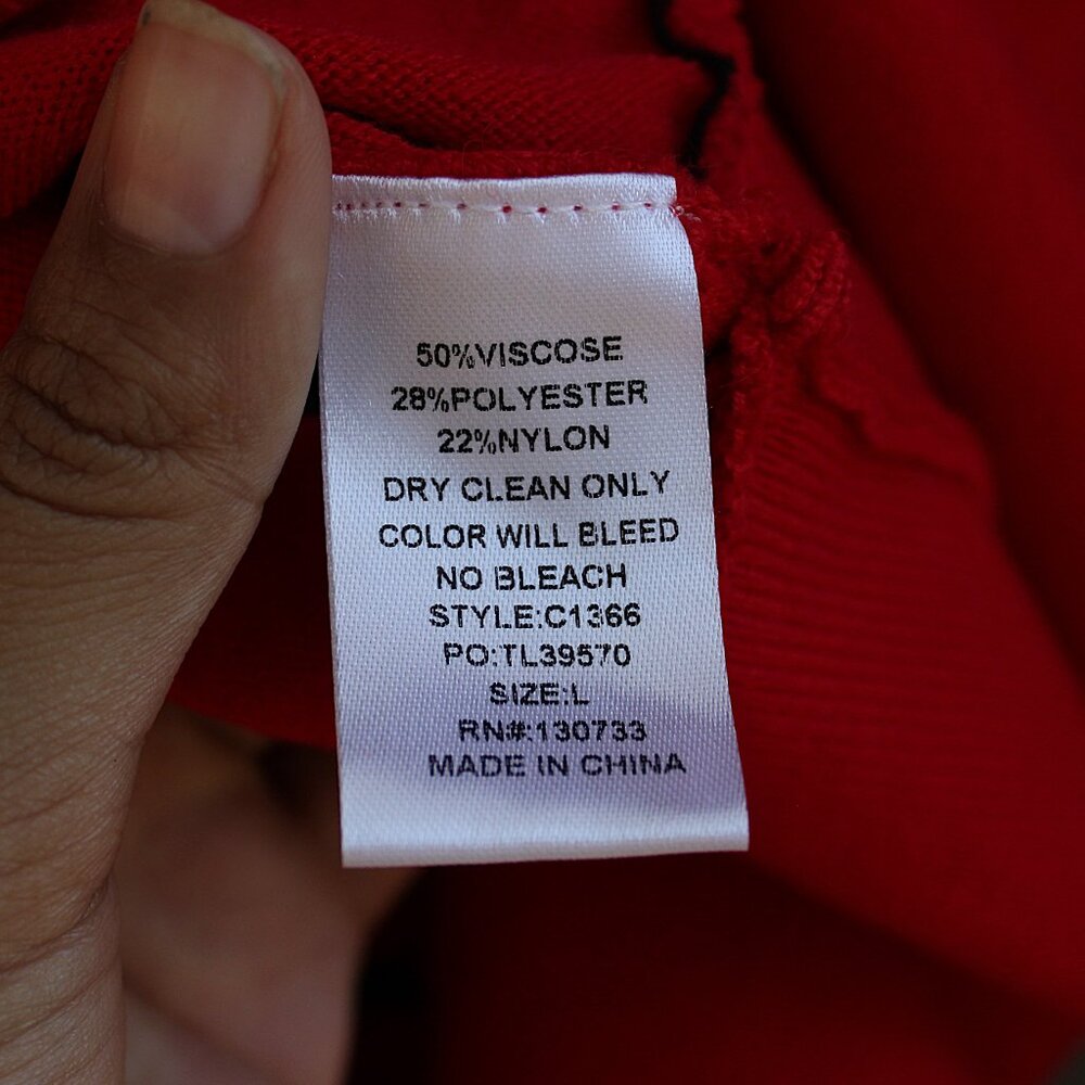 'Umgee U.S.A' Black & Red Stripe Open Back Balloo… - image 6